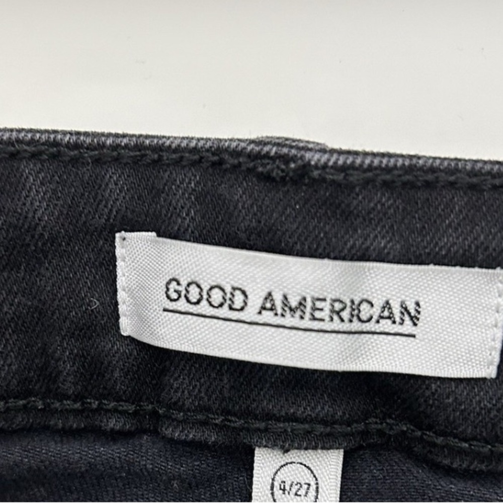 Good American Charcoal Denim Pants